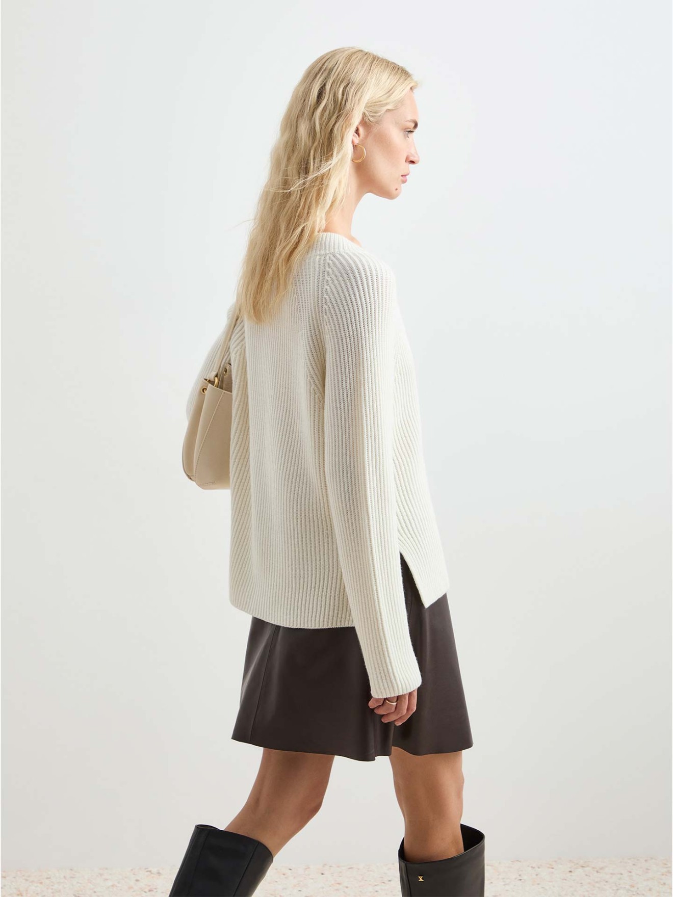 Camisola de Malha Canelada