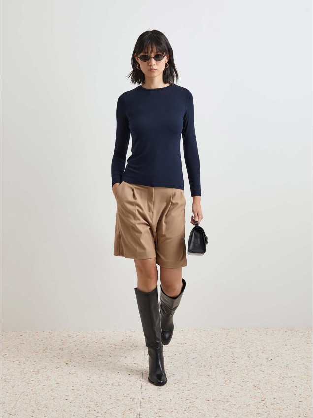 Camisola Básica de Manga Comprida