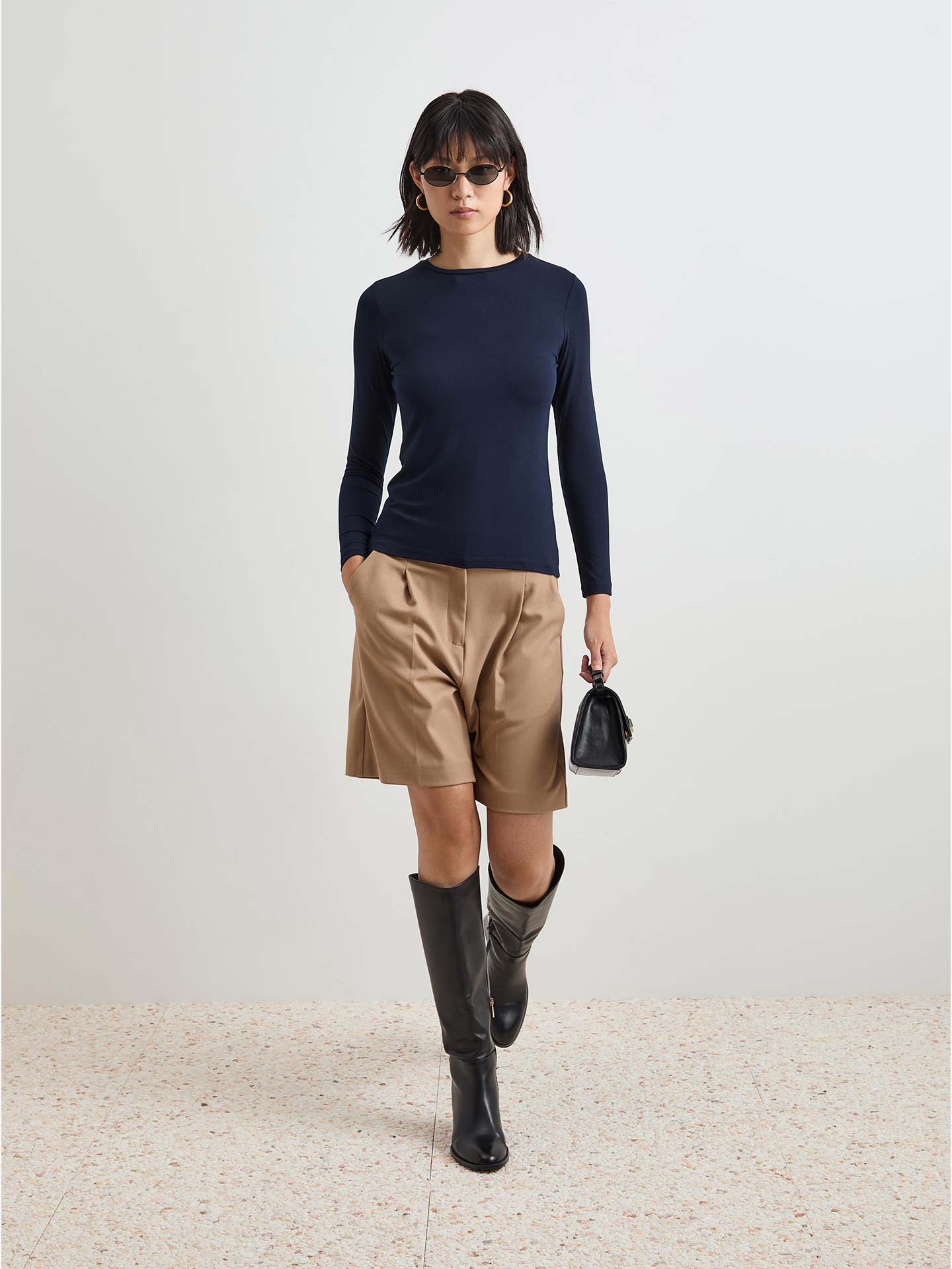 Camisola Básica de Manga Comprida