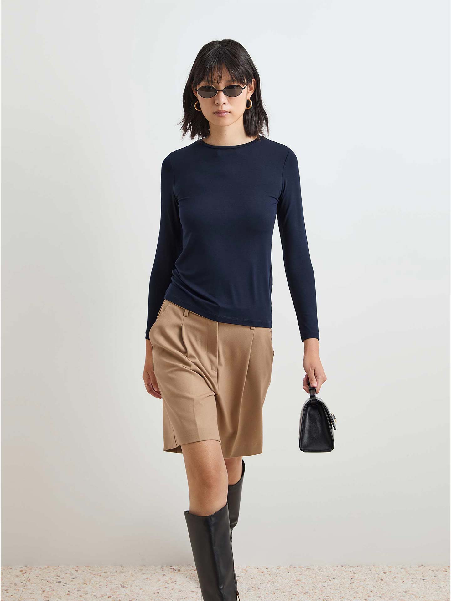 Camisola Básica de Manga Comprida