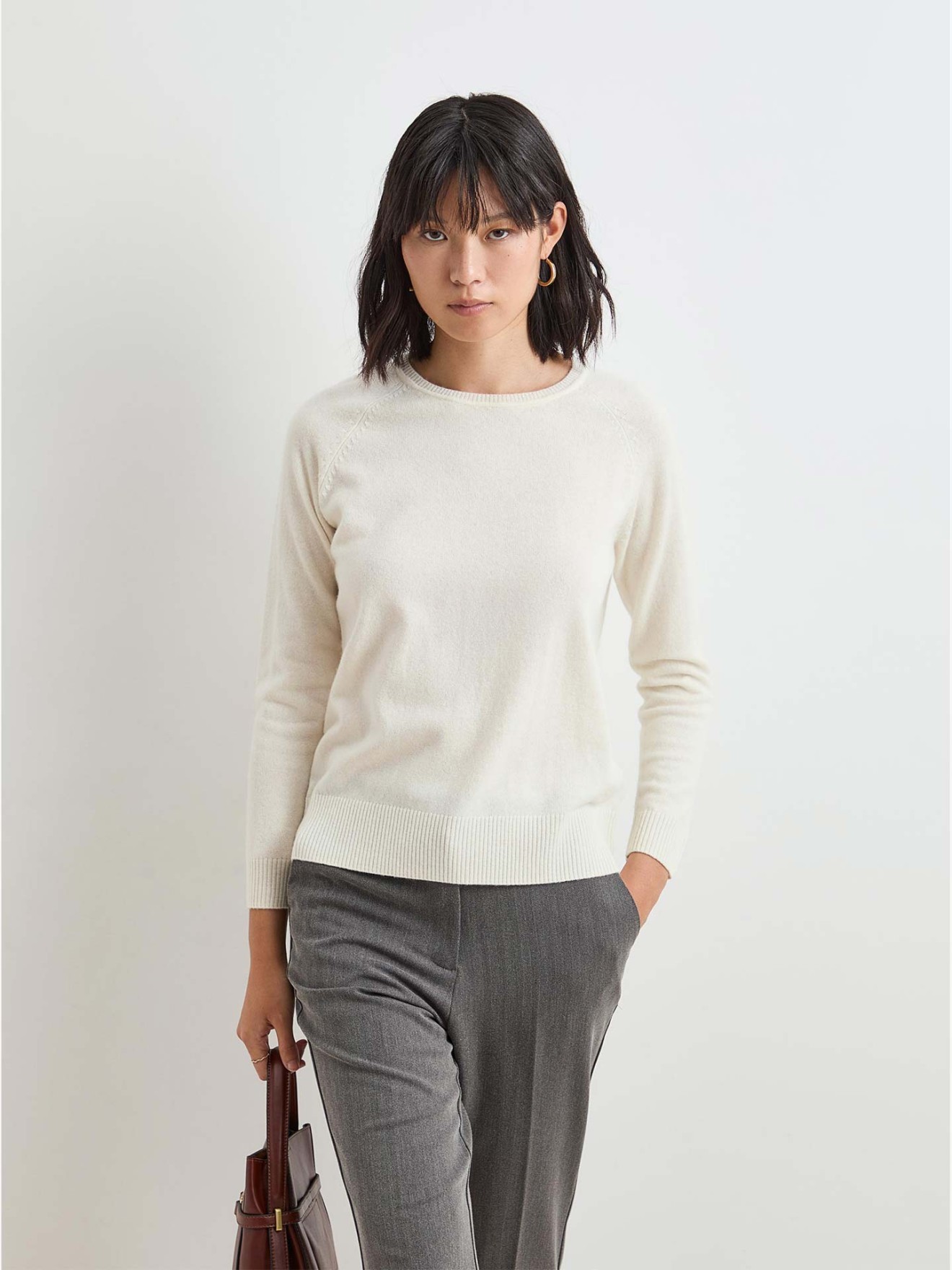 Camisola de L com Gola Redonda