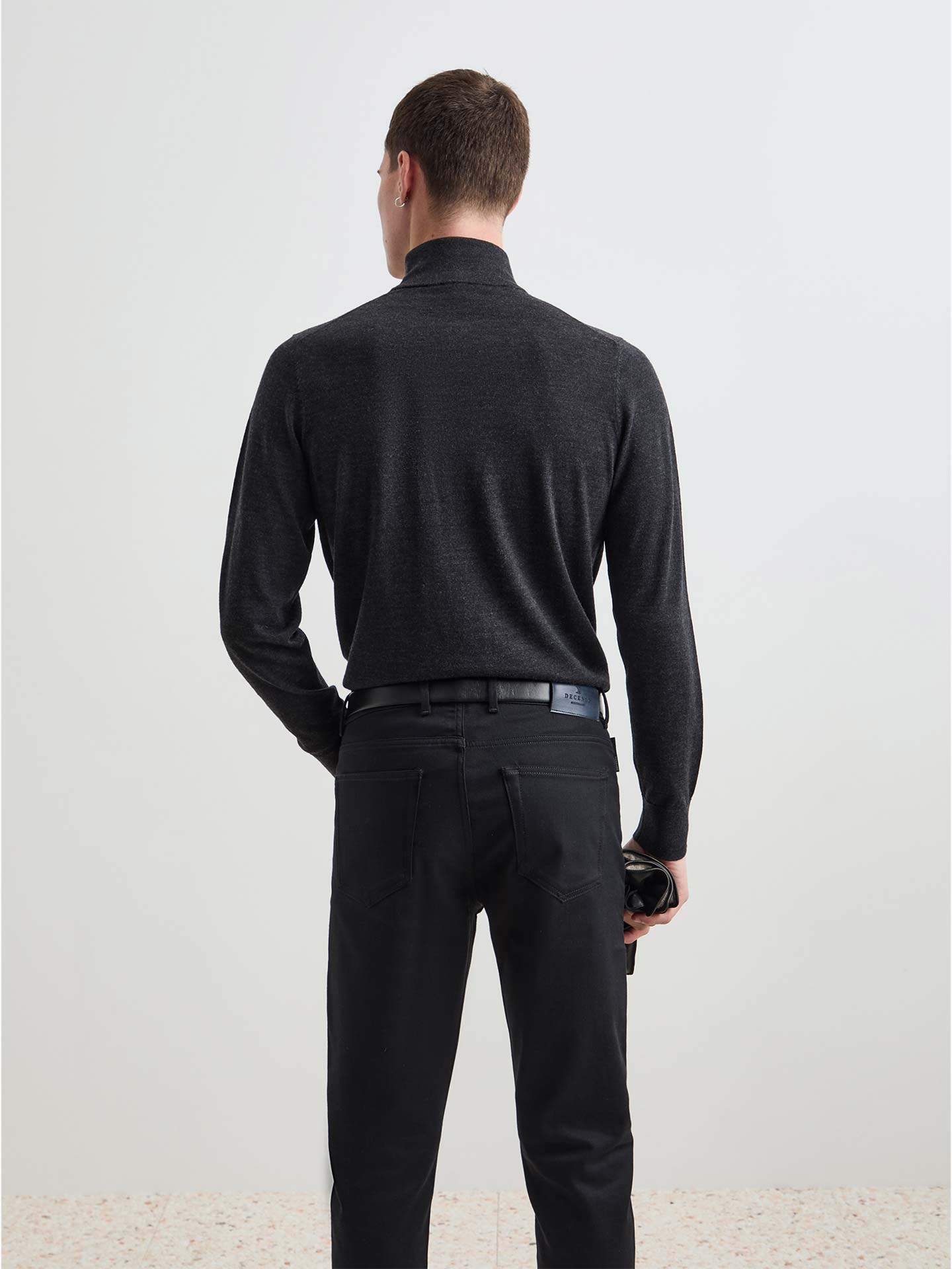 Camisola de Lã com Gola Alta