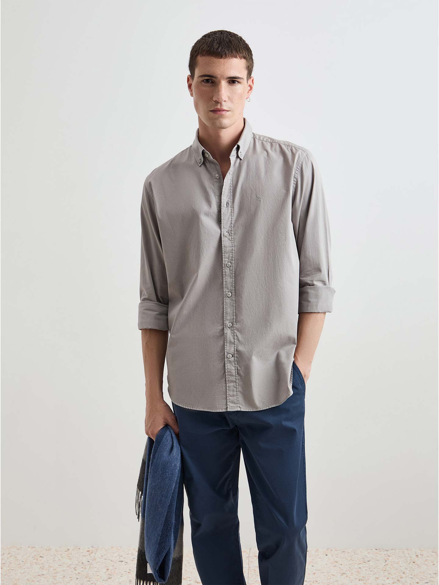 Camisa de Algodão Regular Fit