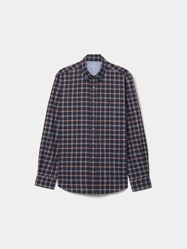 Camisa ao Xadrez Regular Fit