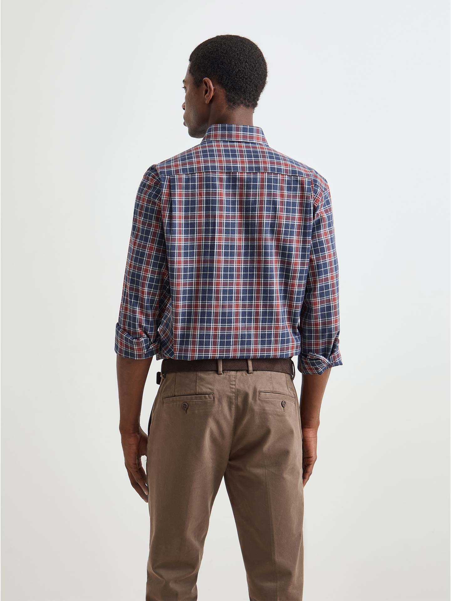 Camisa Regular Fit com Padrão Xadrez