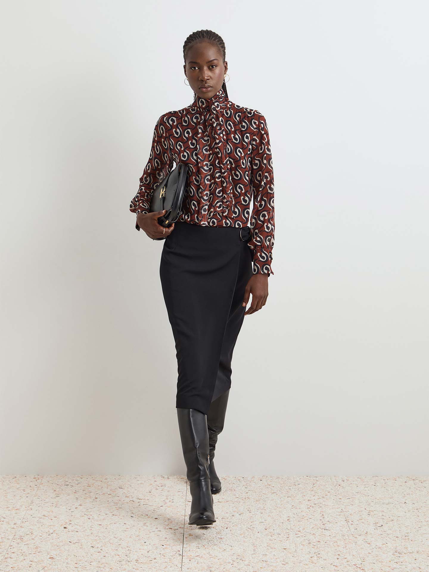 Blusa Fluída Estampada