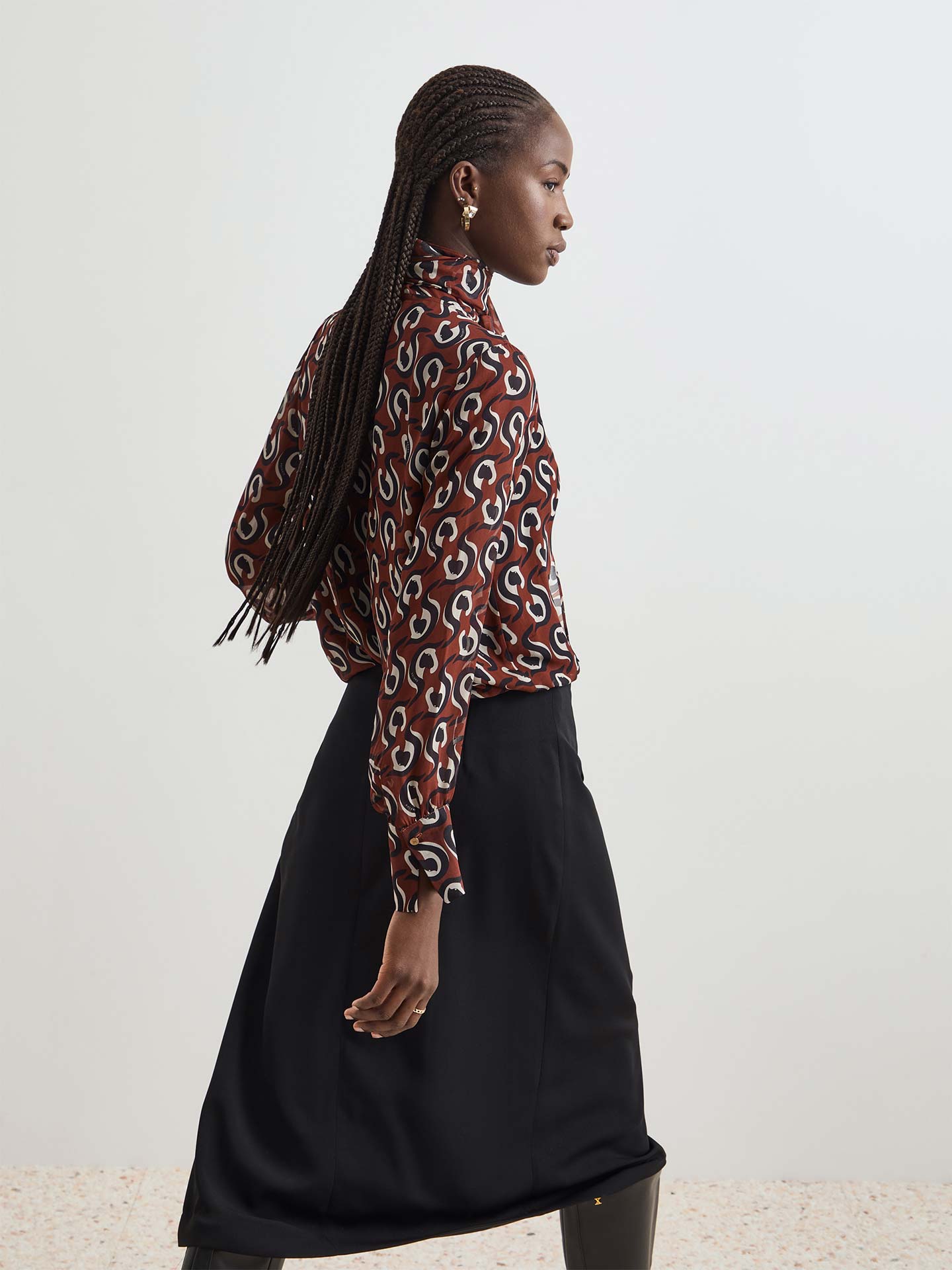 Blusa Fluída Estampada