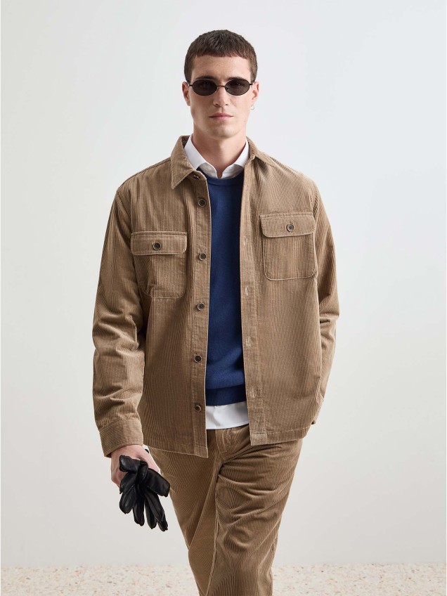 Sobrecamisa em Bombazine