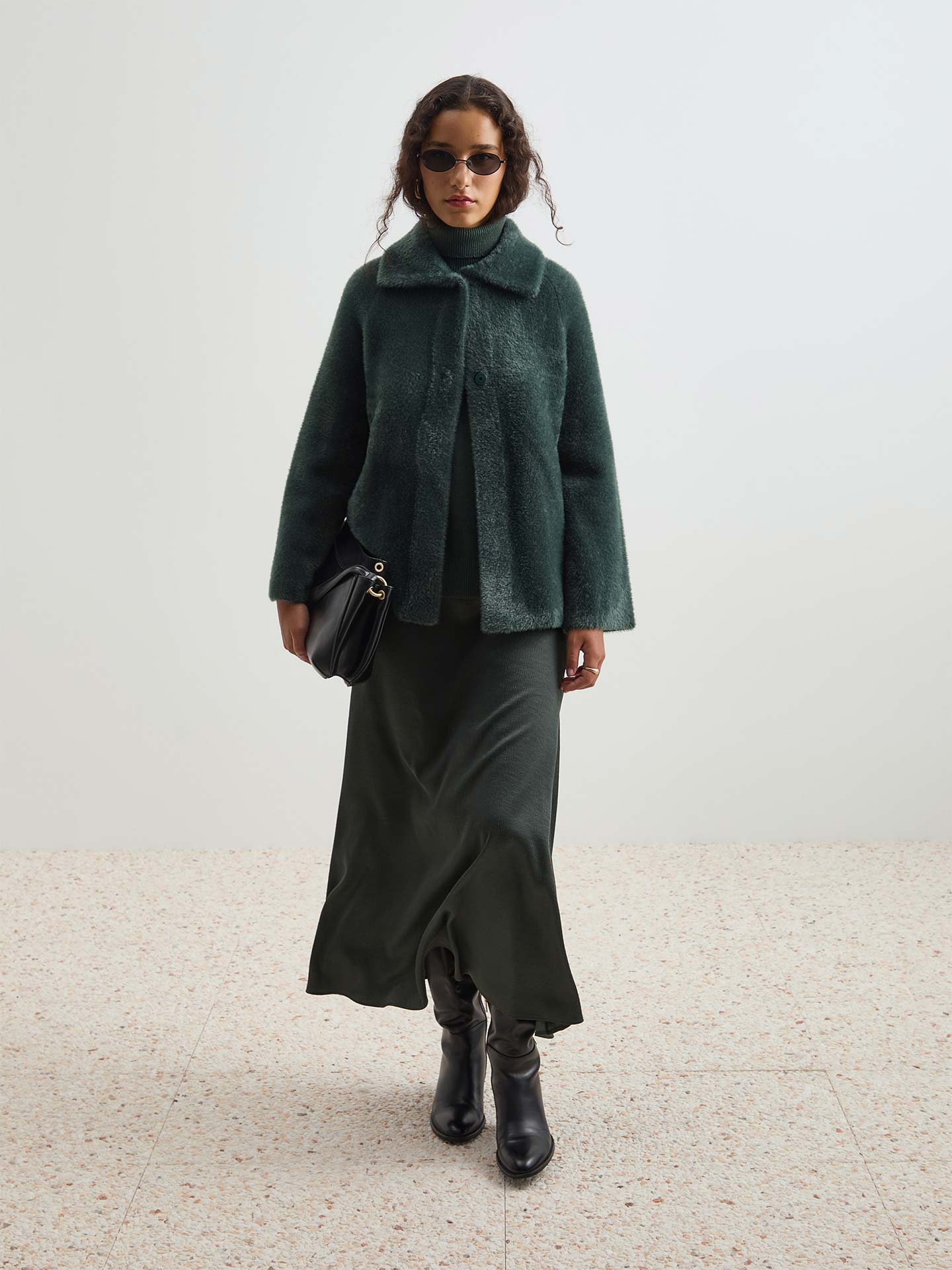 Casaco de Pelo Oversized