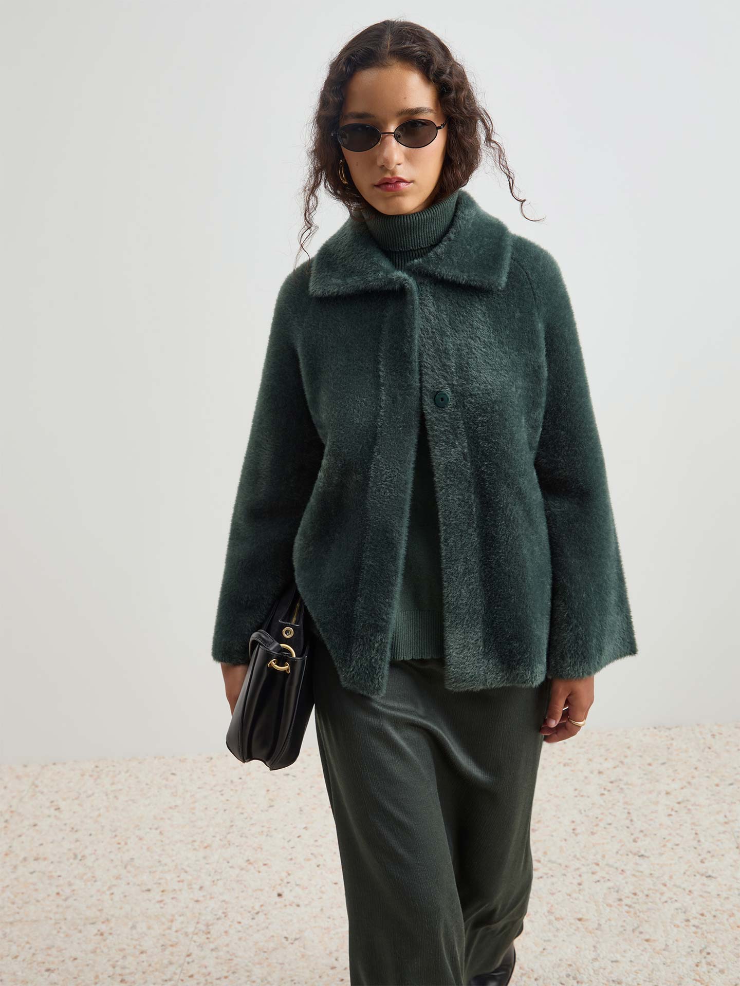 Casaco de Pelo Oversized