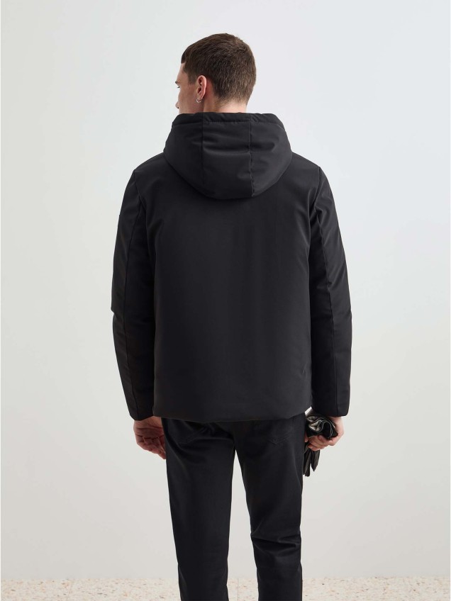 Blusão Acolchoado Reversível com Capuz