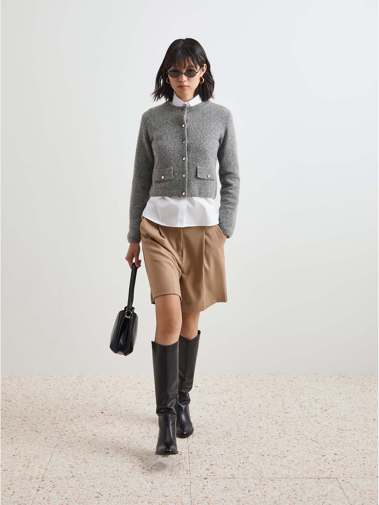 Casaco Curto de Malha