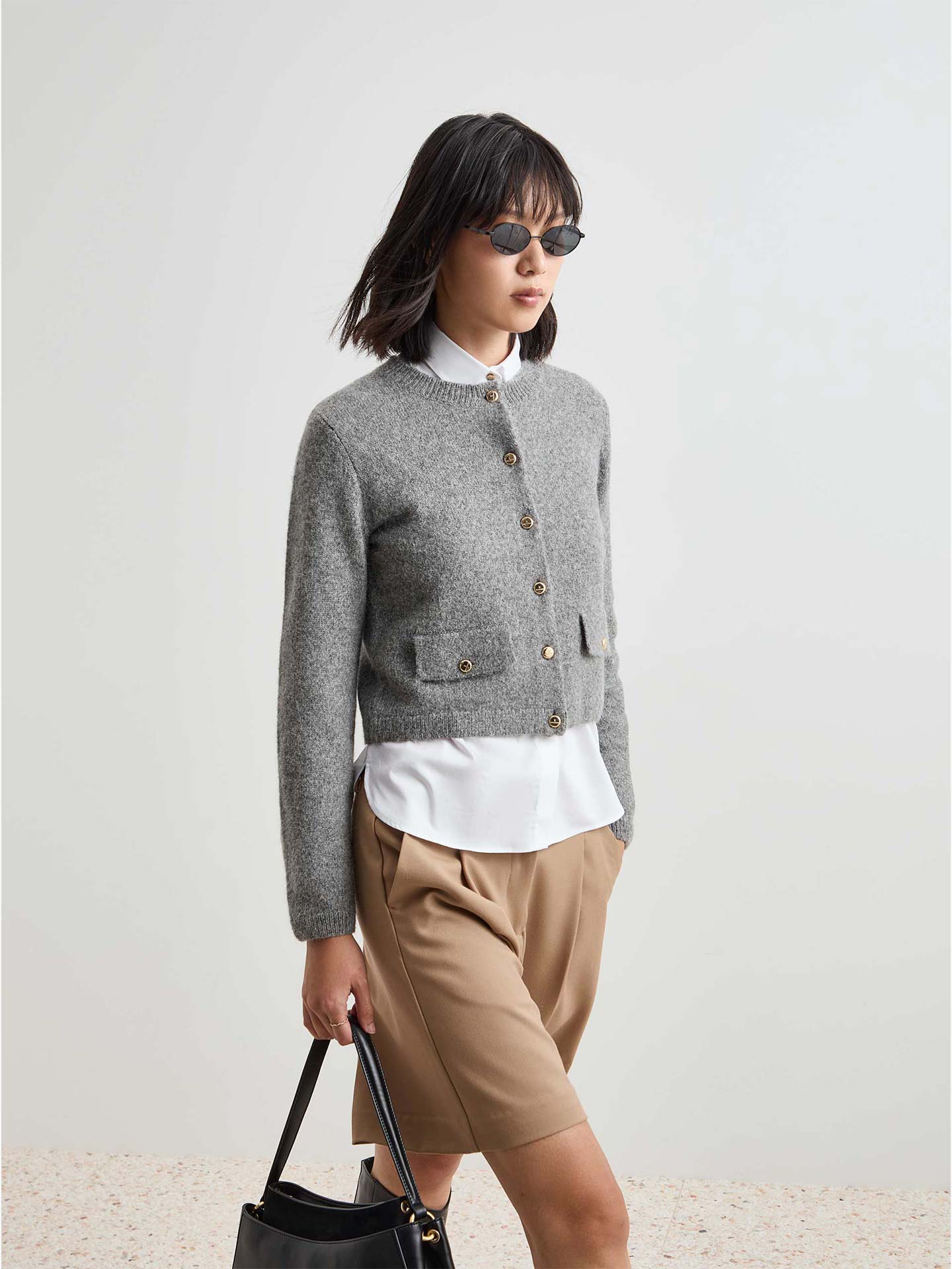 Casaco Curto de Malha