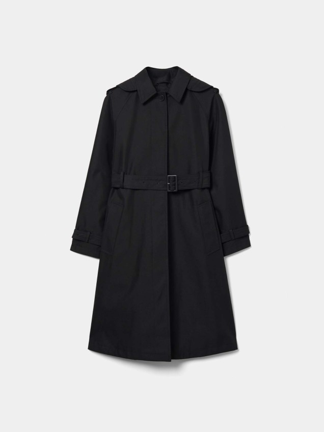 Gabardina Comprida com Cinto