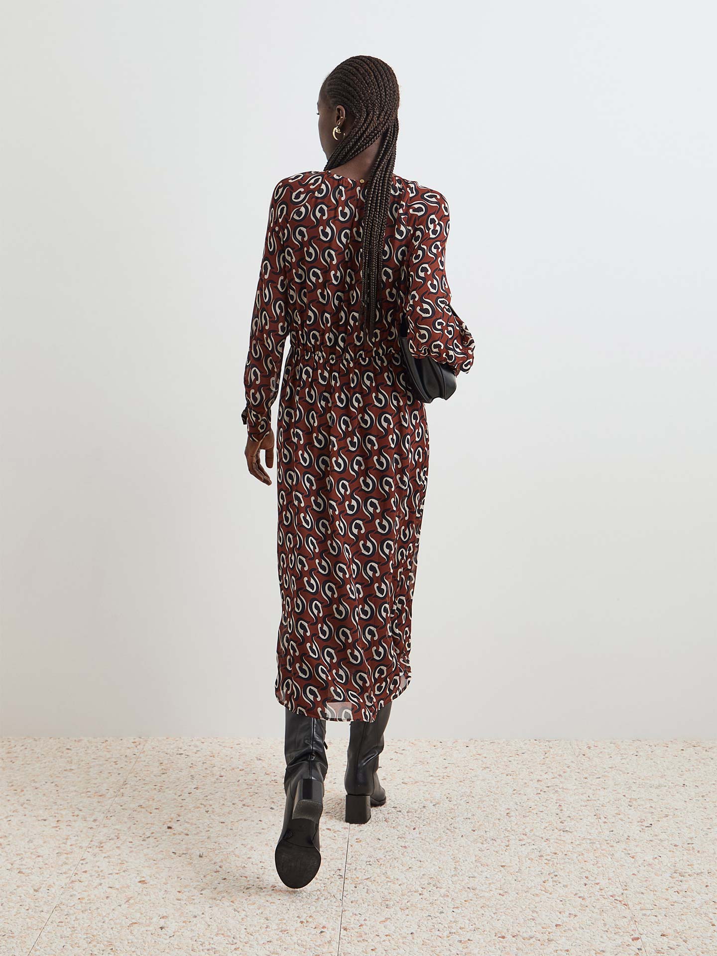 Vestido Midi Estampado