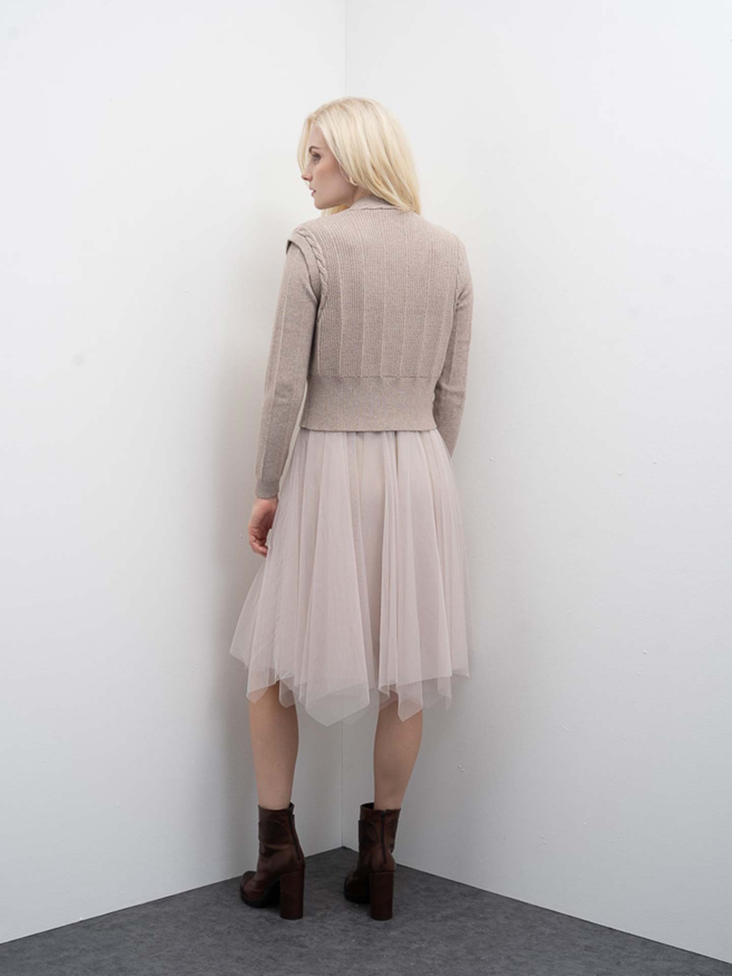 Colete de Malha Canelada