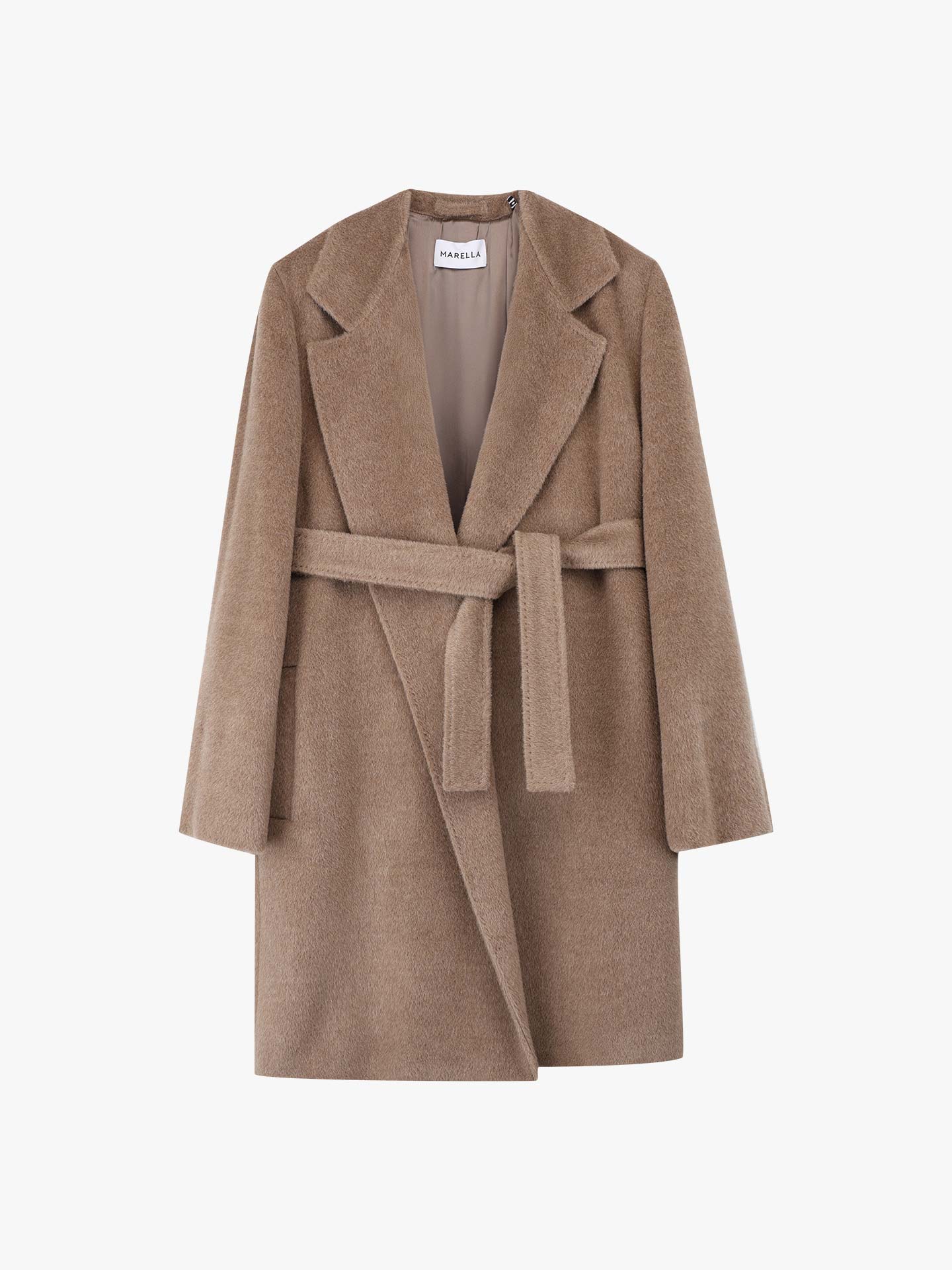 Sobretudo Comprido em Alpaca Suri