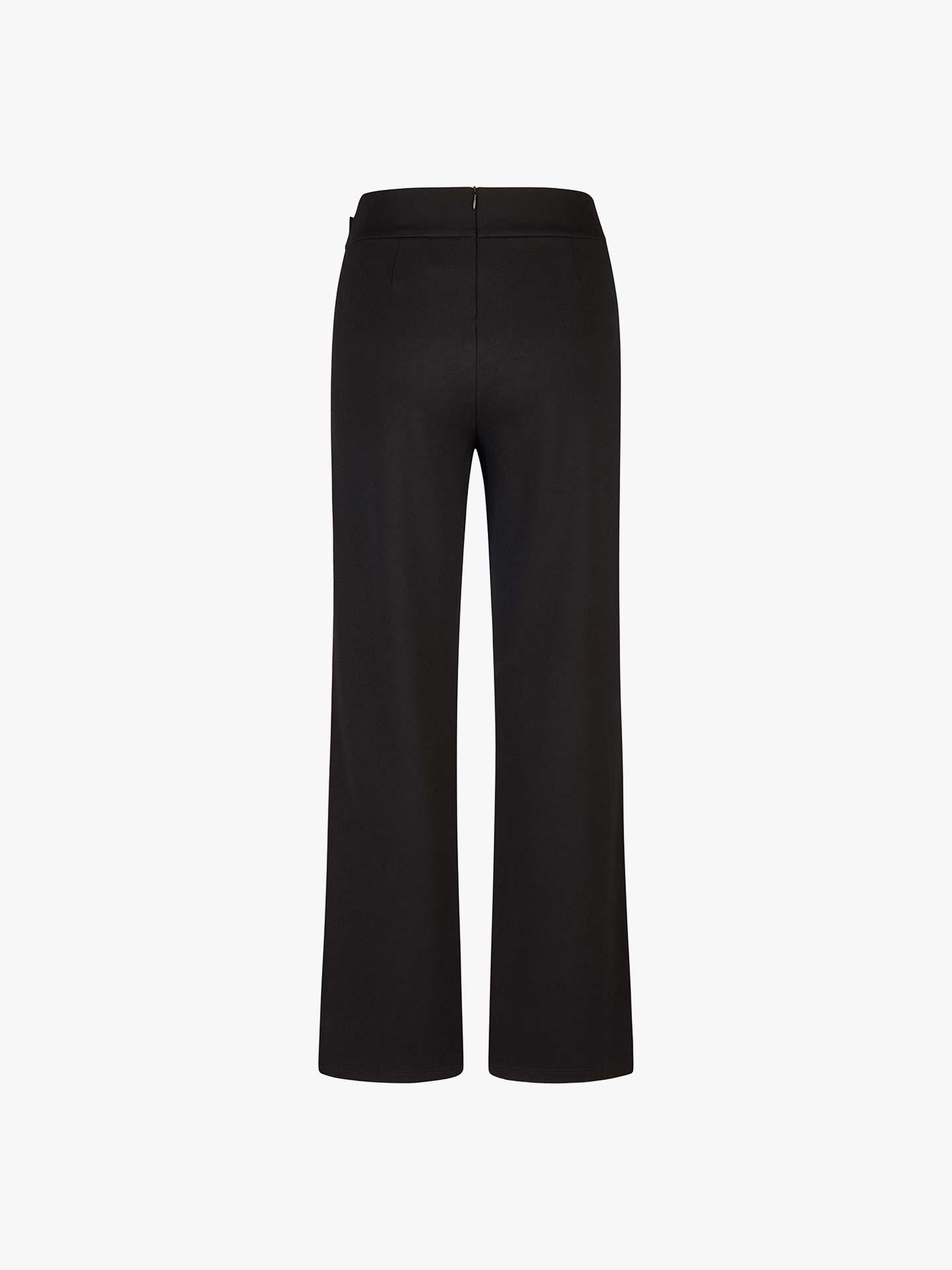 Calças de Cintura Subida com Fivela Lateral