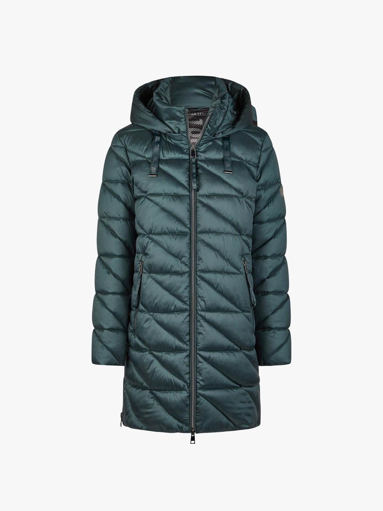 Parka Comprida Acolchoada com Capuz