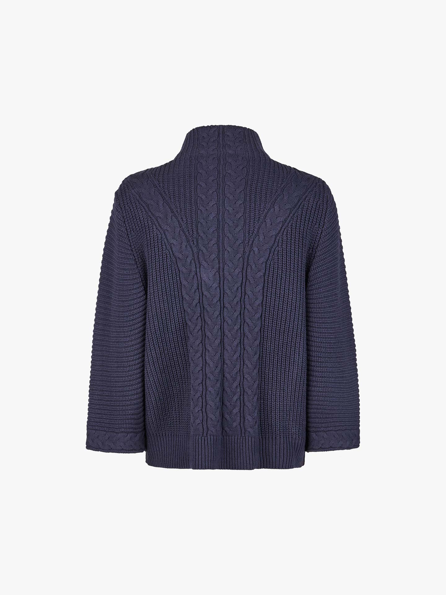 Casaco de Malha com Gola Subida