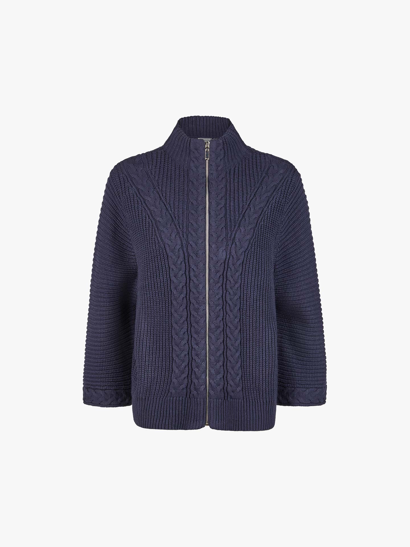 Casaco de Malha com Gola Subida