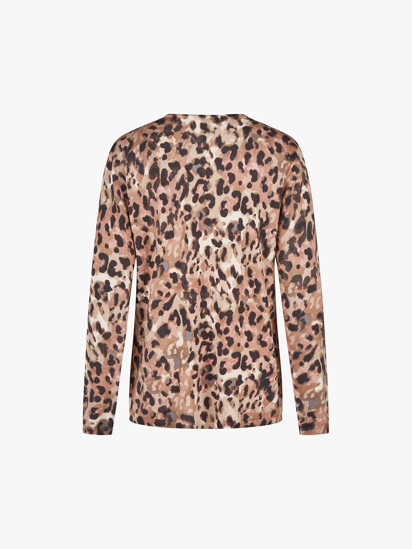 Camisola de Malha com Padrão Leopardo