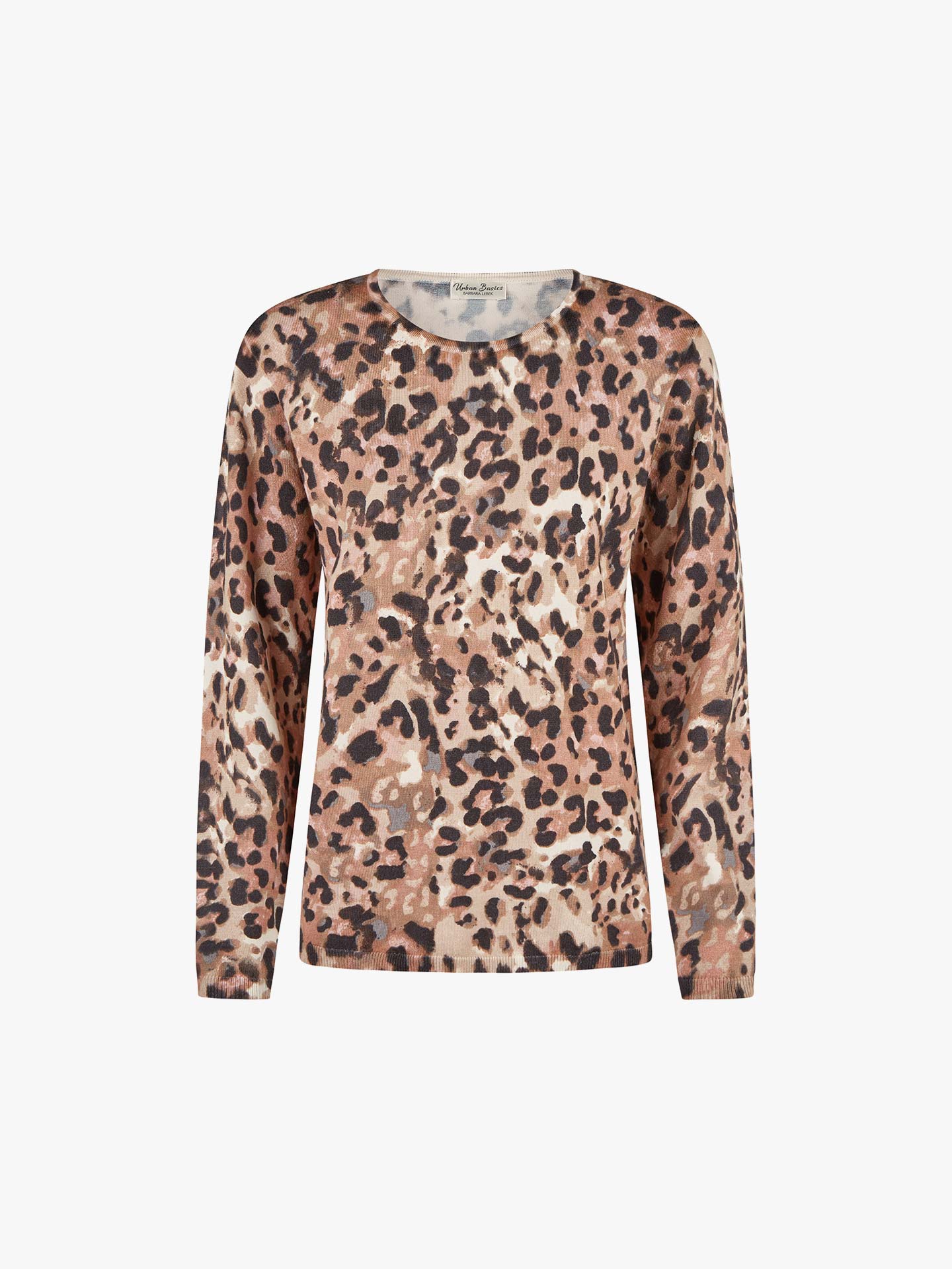 Camisola de Malha com Padrão Leopardo