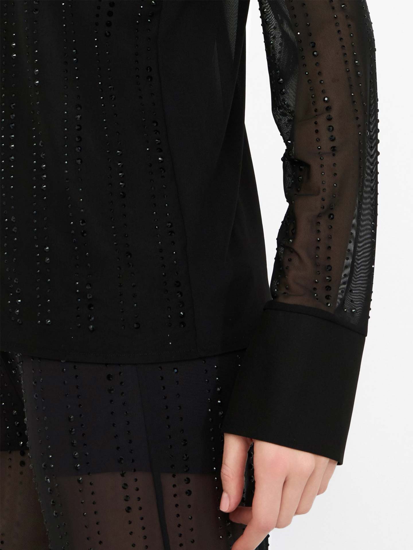 Camisa de Tule com Top Interior