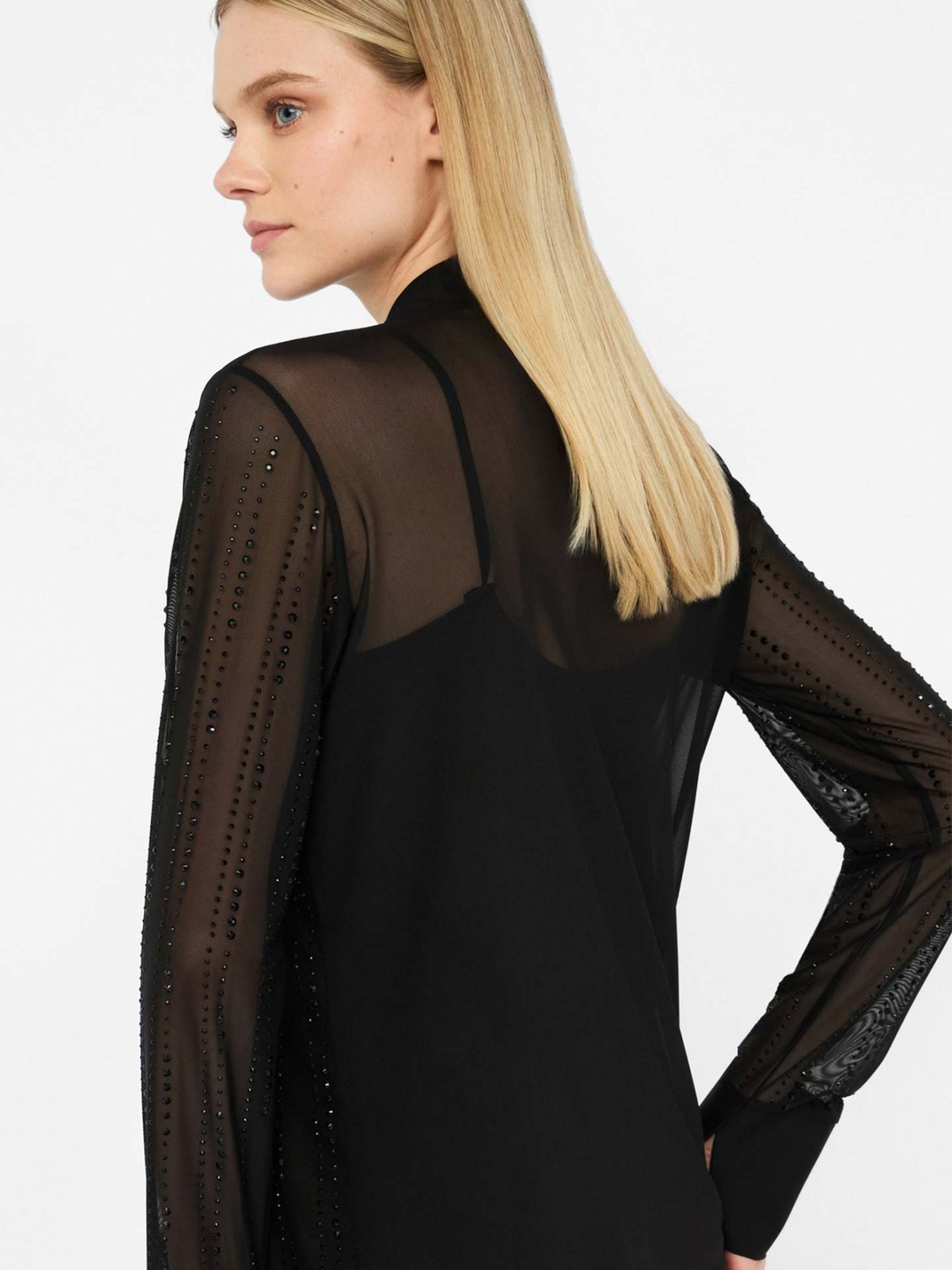 Camisa de Tule com Top Interior