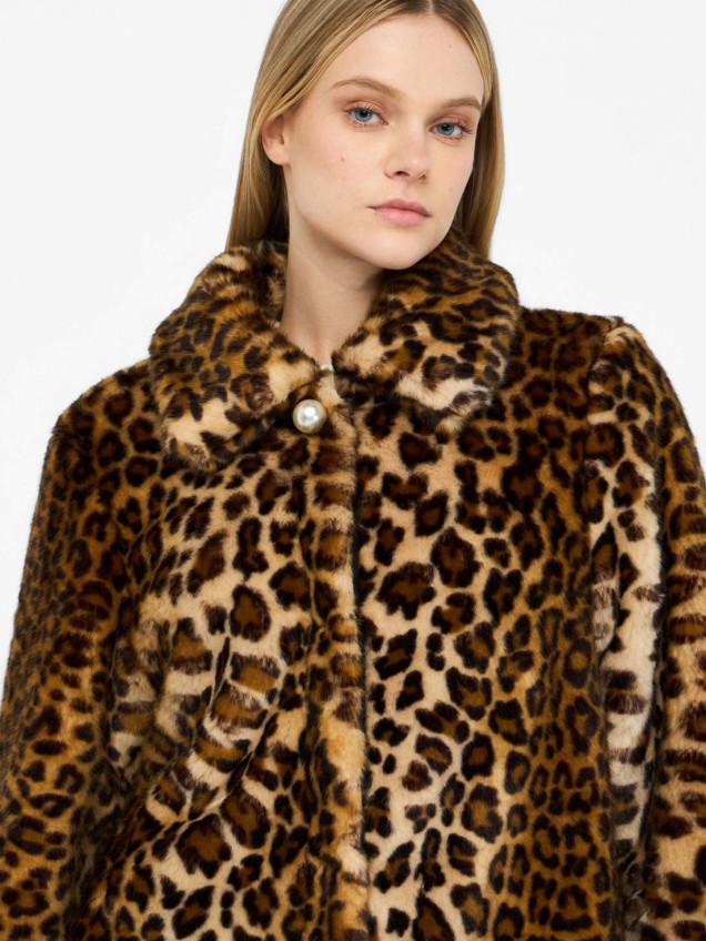 Casaco com Padrão Leopardo