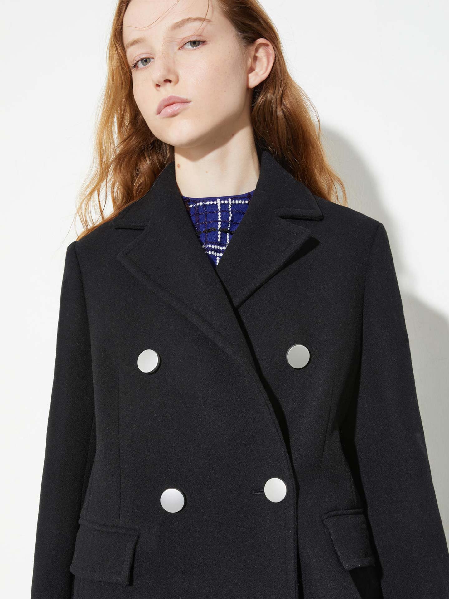 Casaco Comprido Duplo Abotoamento Fenis