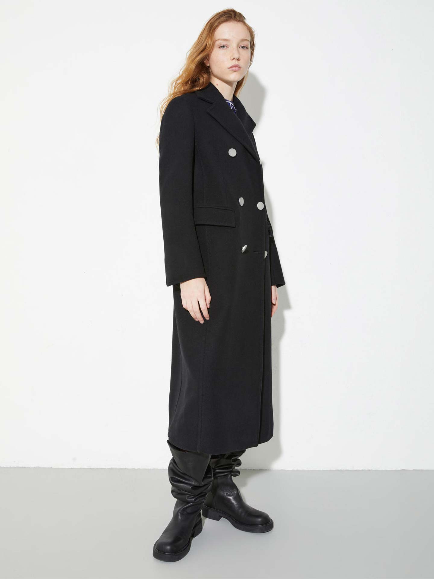 Casaco Comprido Duplo Abotoamento Fenis