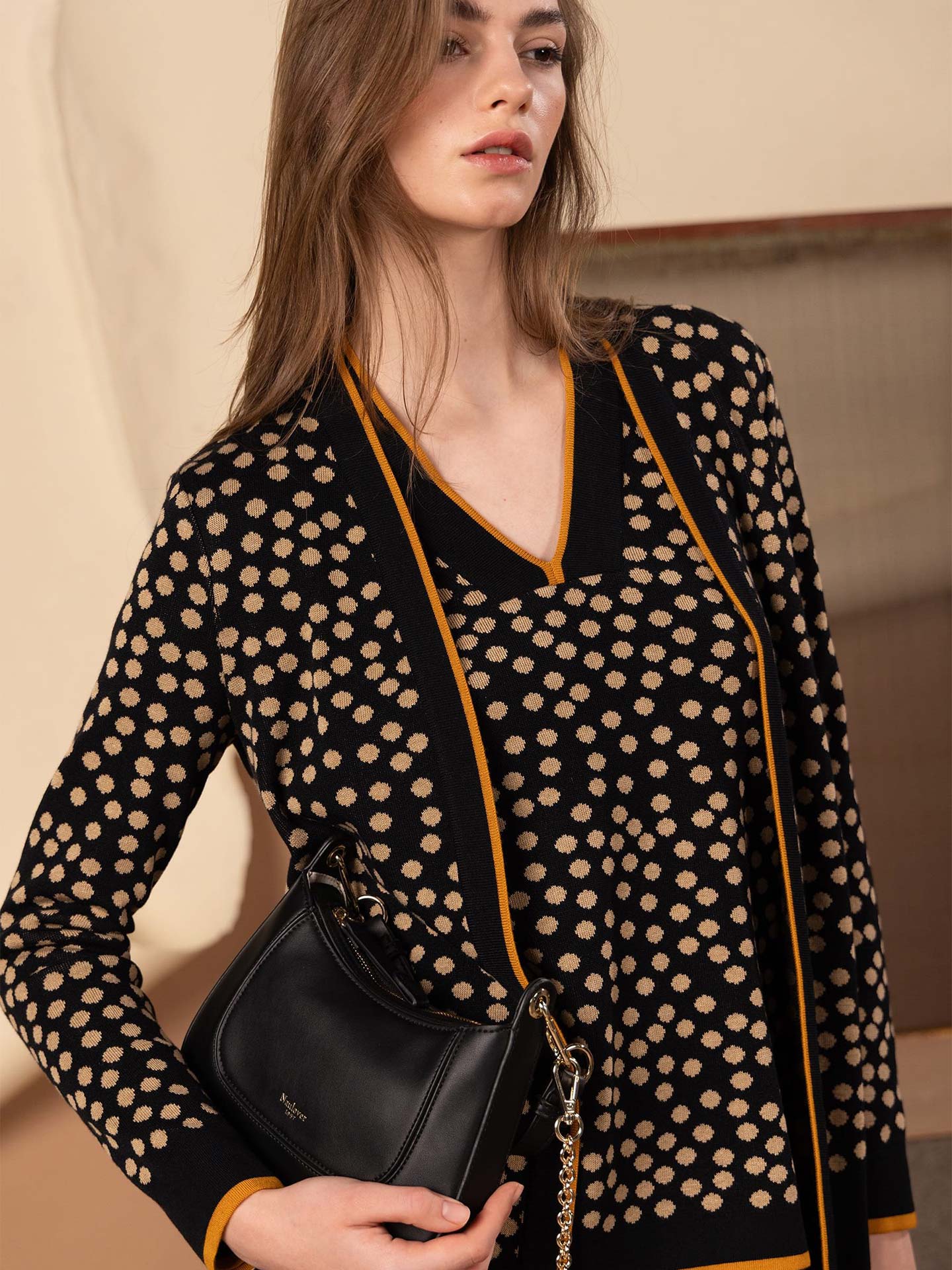 Casaco de Malha com Padrão