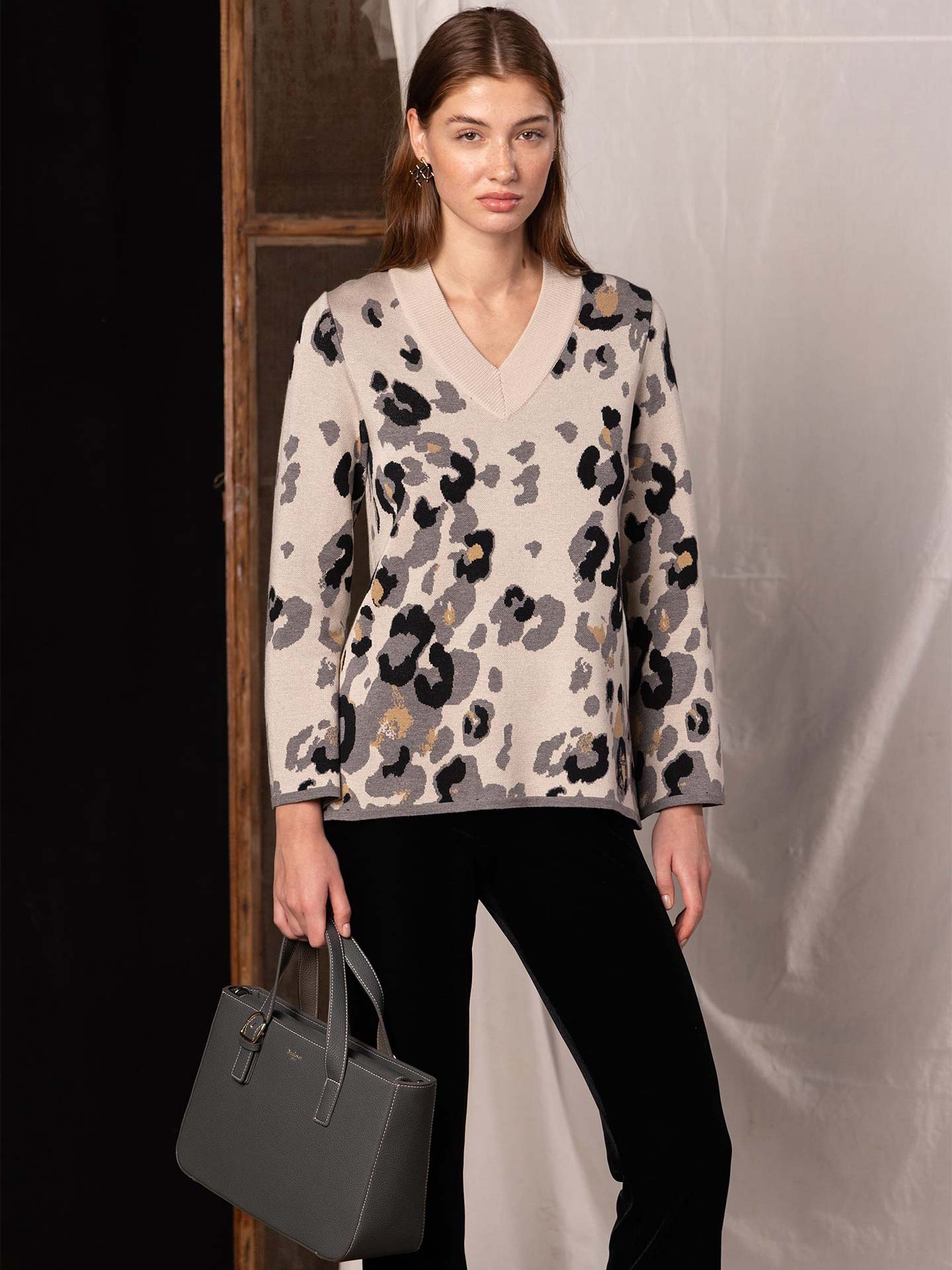 Camisola de Malha com Padrão