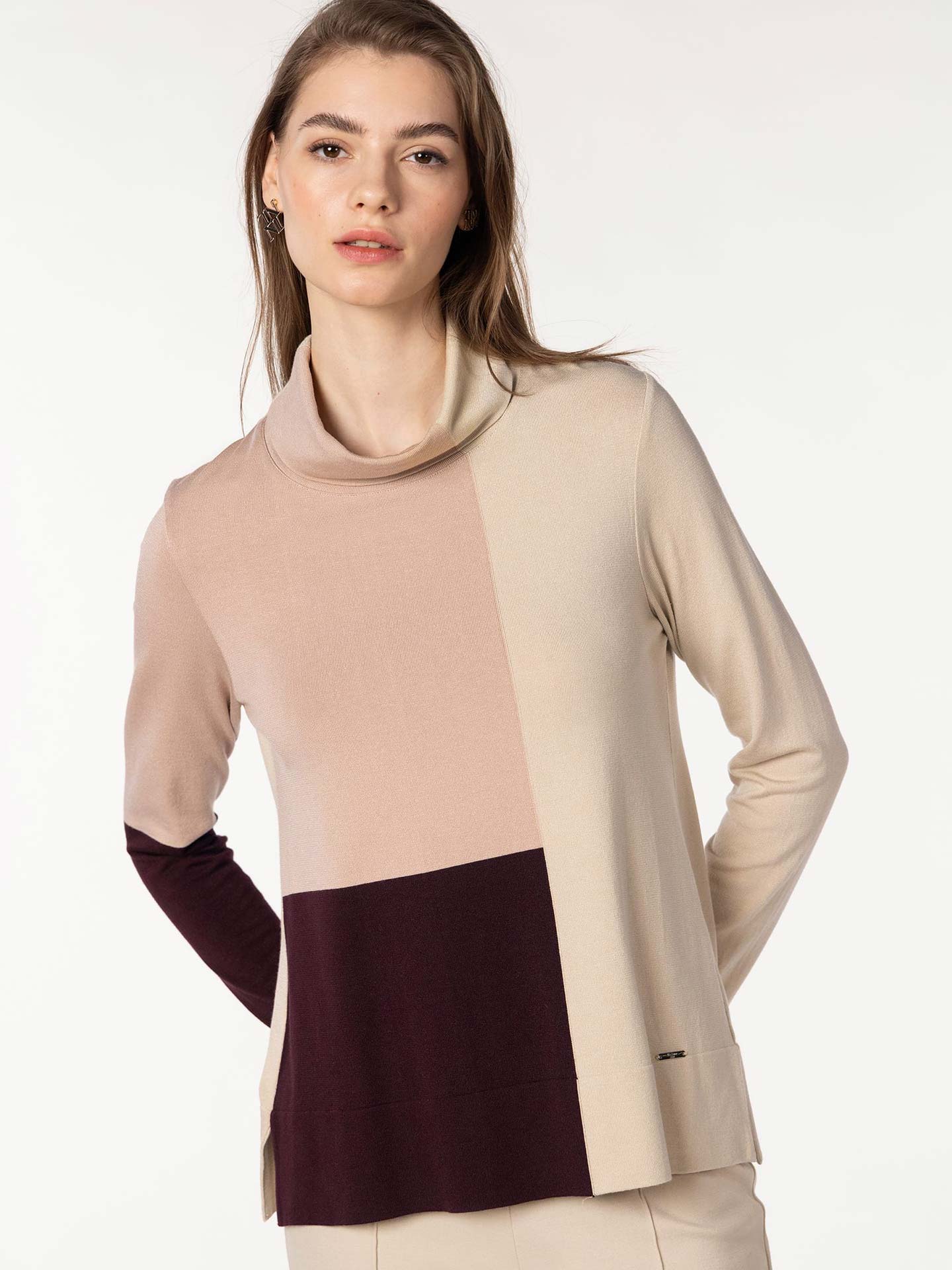 Camisola de Malha com Intarsia