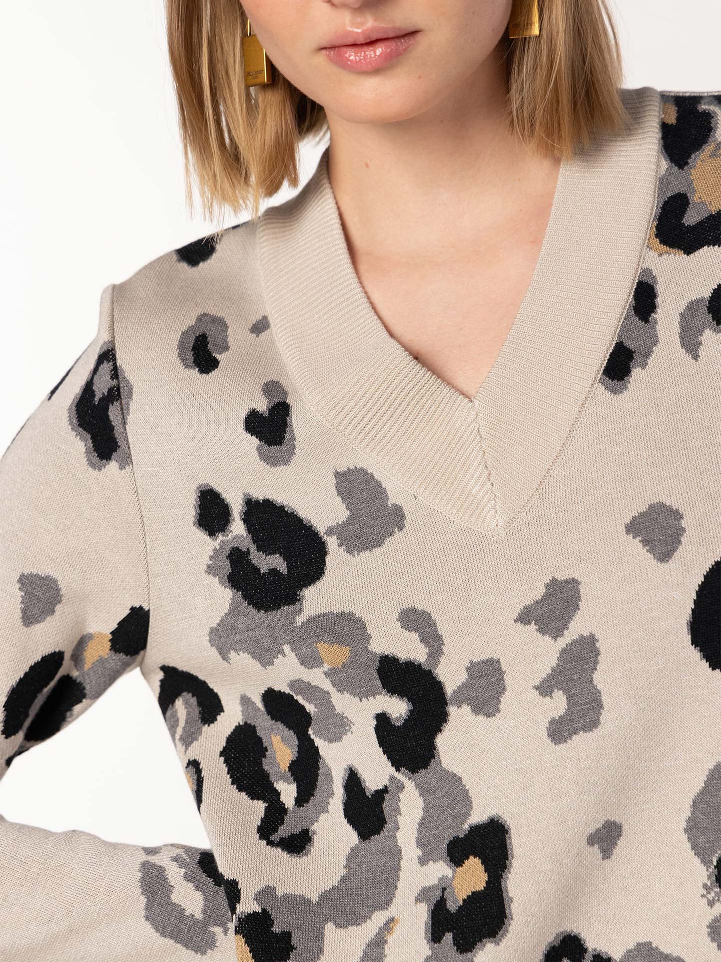 Camisola de Malha com Padrão