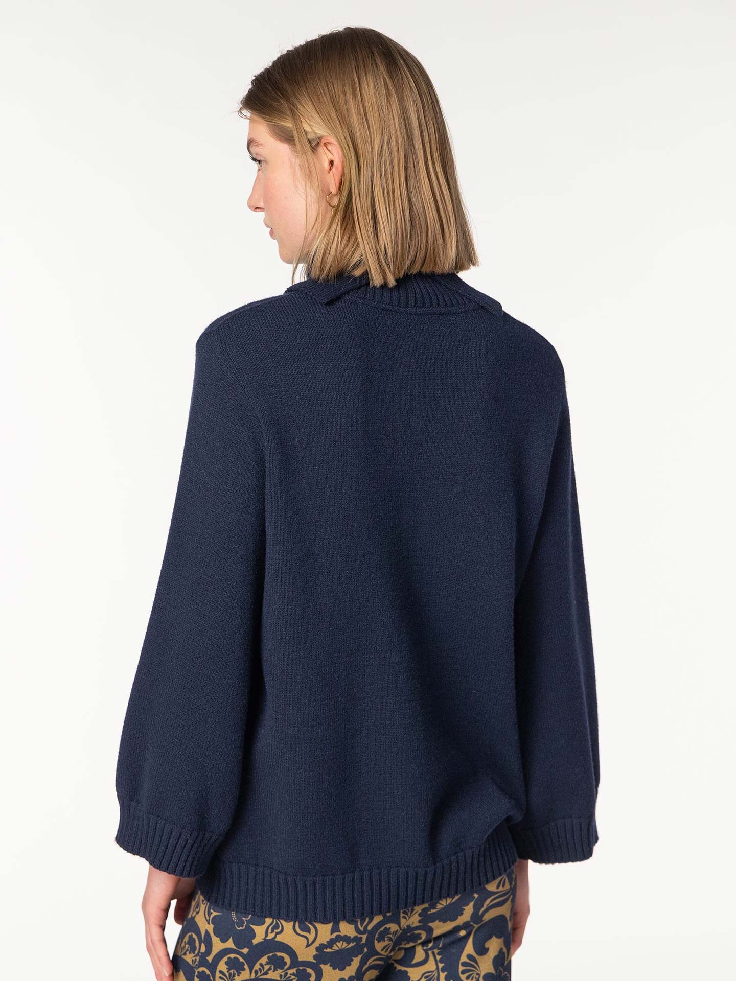 Camisola de Lã com Gola Alta