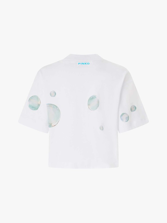 T-shirt Cropped com Estampado