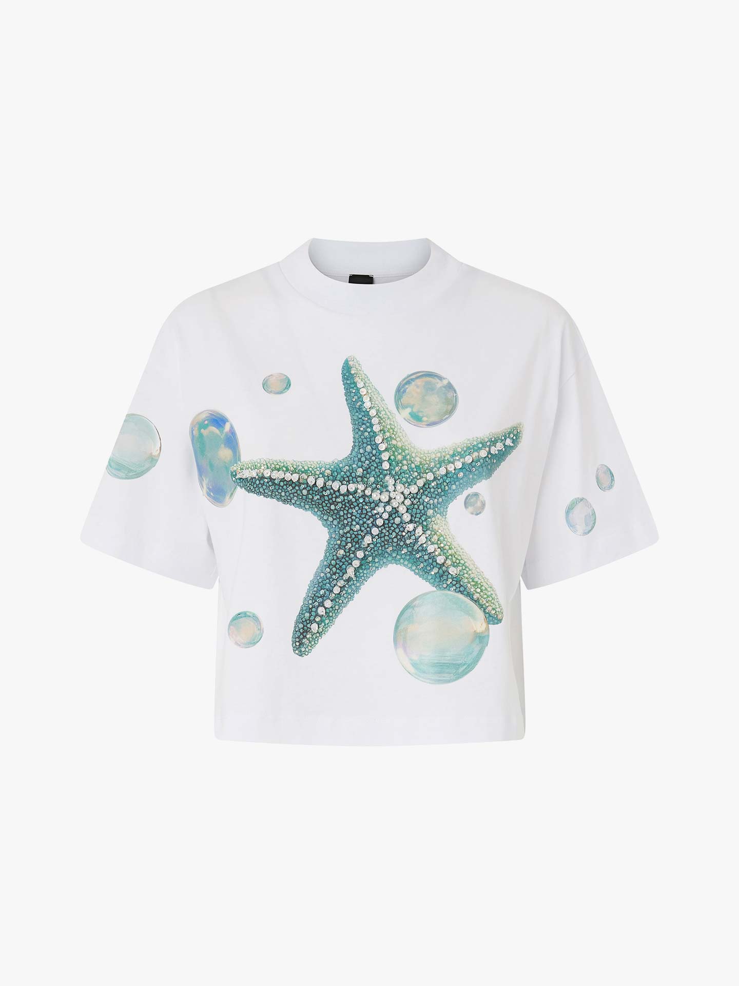 T-shirt Cropped com Estampado