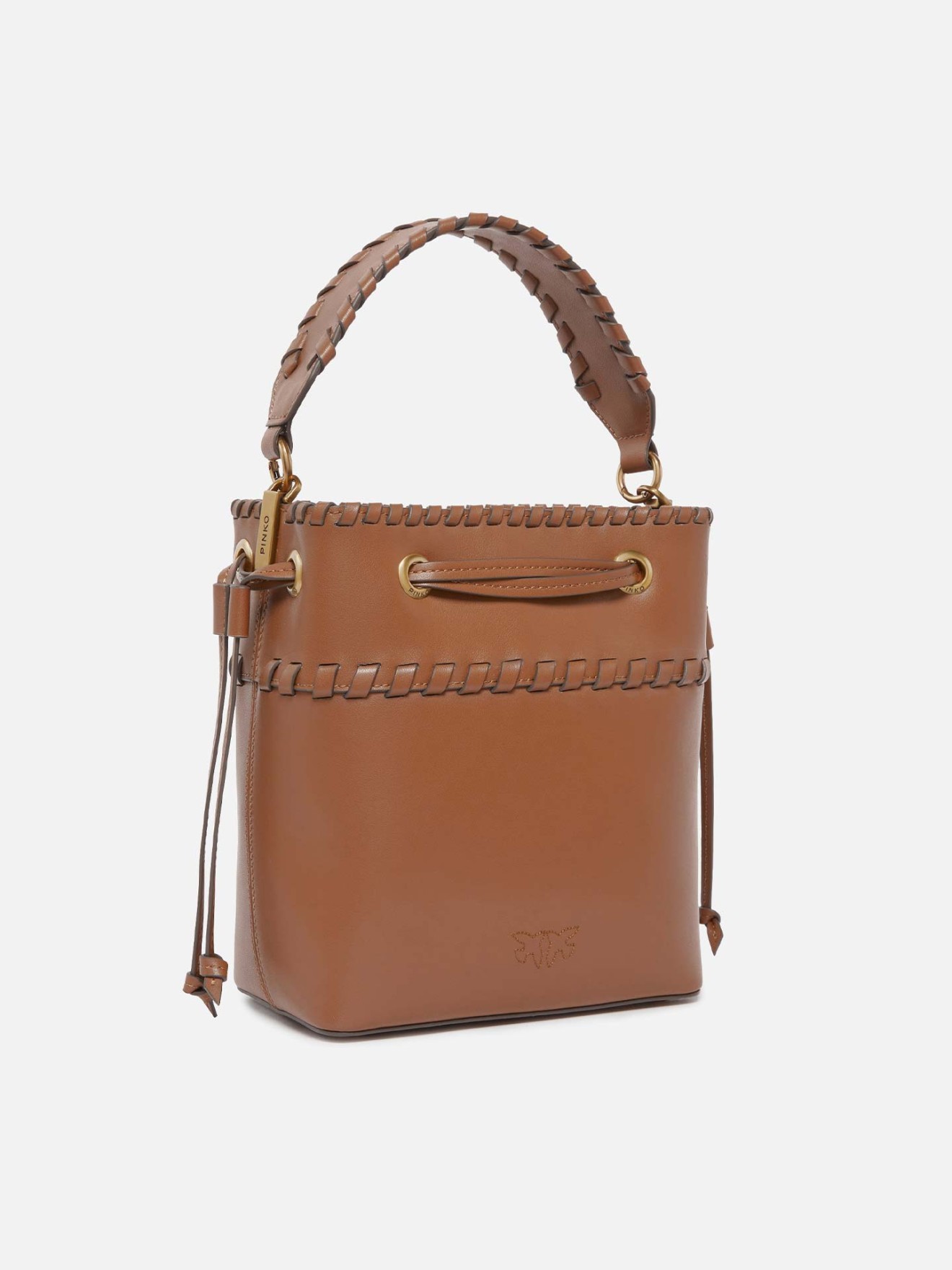 Bucket Bag em Pele