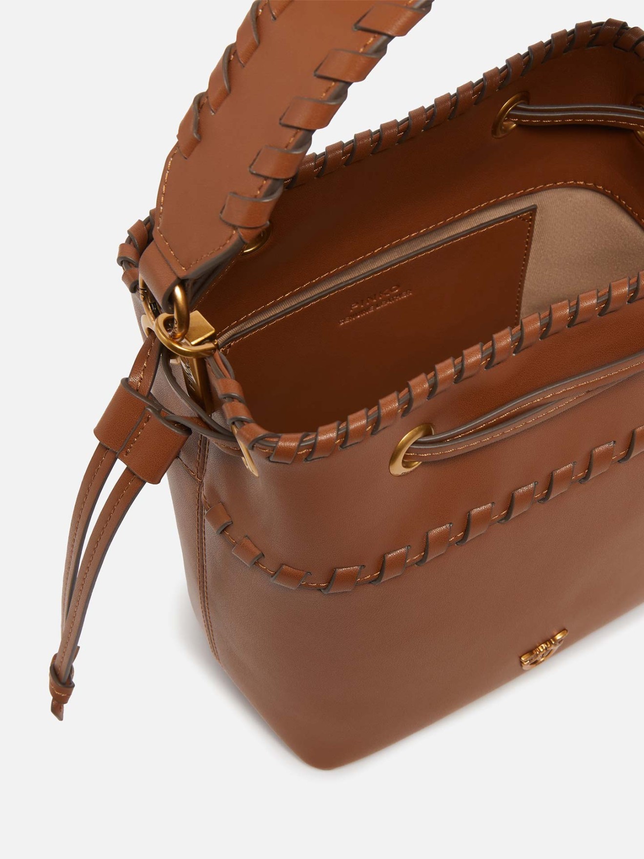 Bucket Bag em Pele
