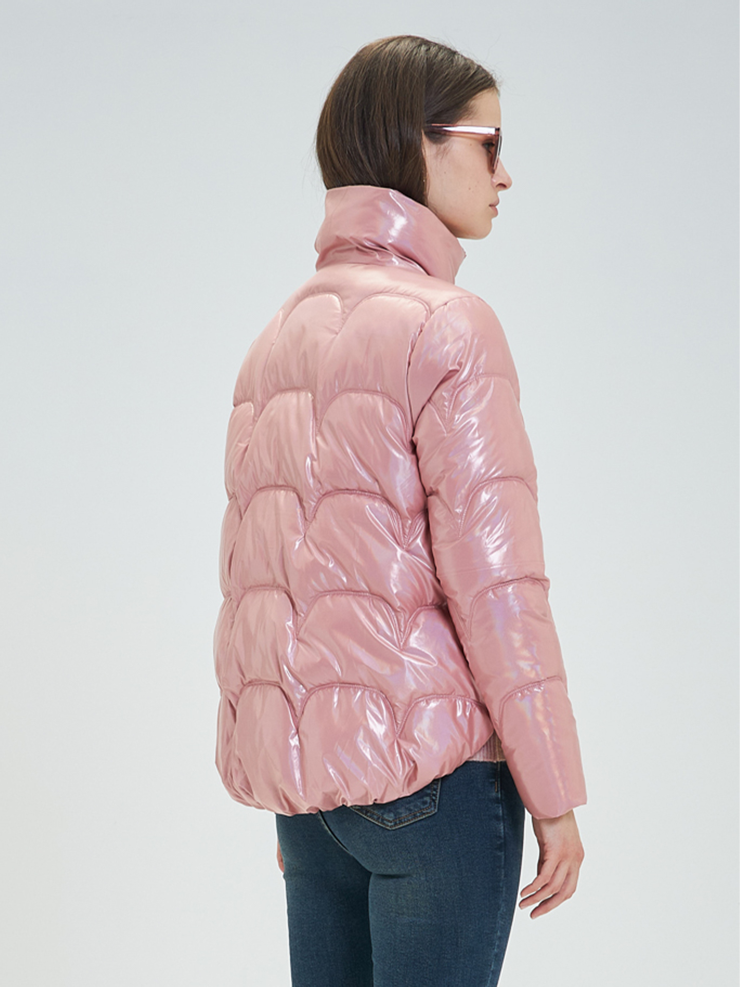 Blusão Acolchoado com Gola Alta