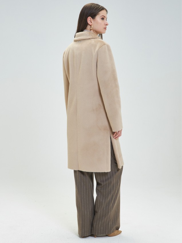Casaco Comprido com Gola de Lapela