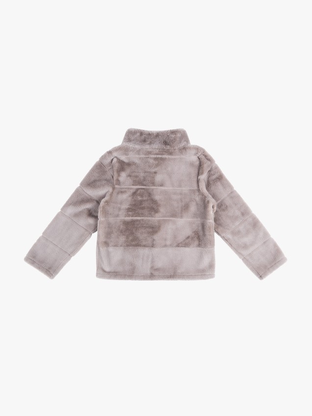 Casaco Curto de Pelo Sintético