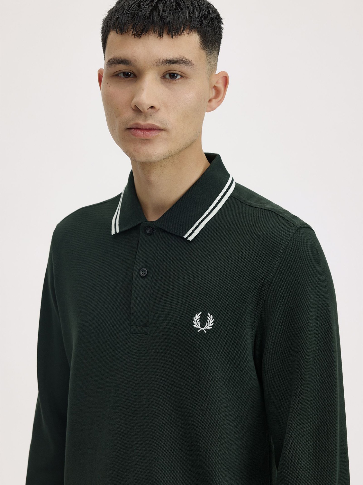 Polo Manga Comprida em Piqué