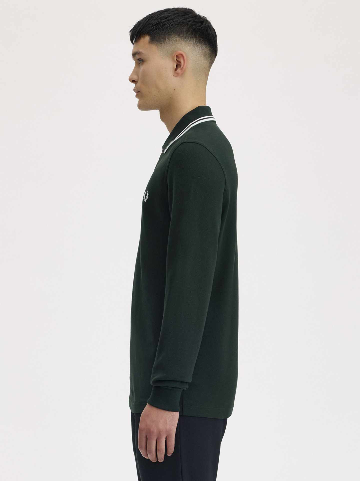 Polo Manga Comprida em Piqué