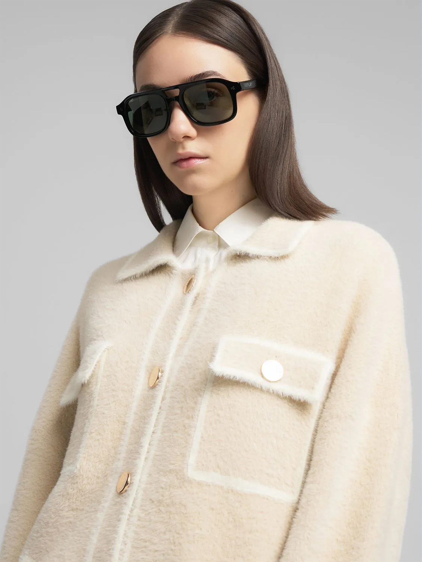 Casaco de Malha de Textura Suave