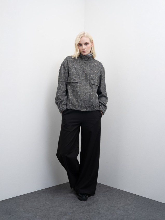 Casaco Bomber de Tweed