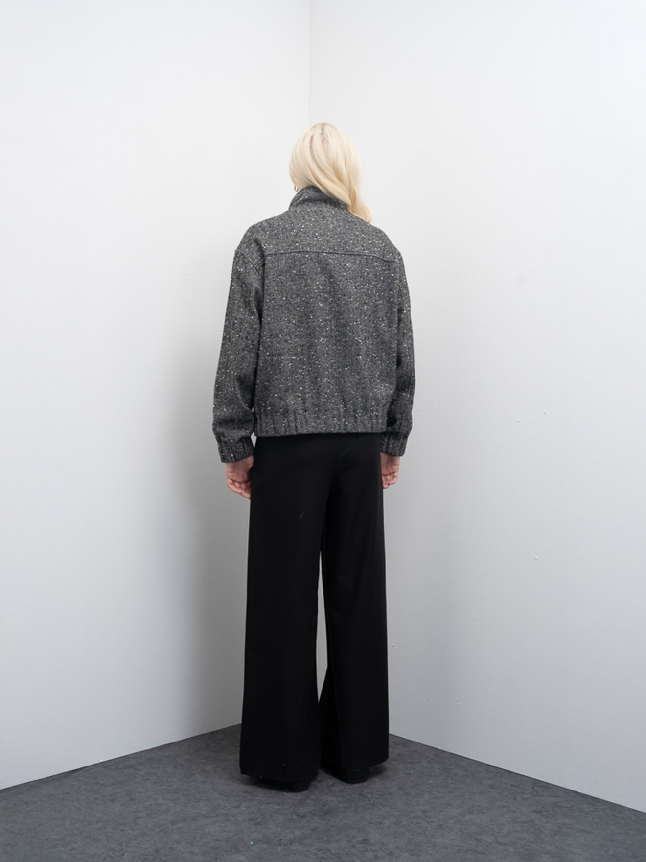 Casaco Bomber de Tweed