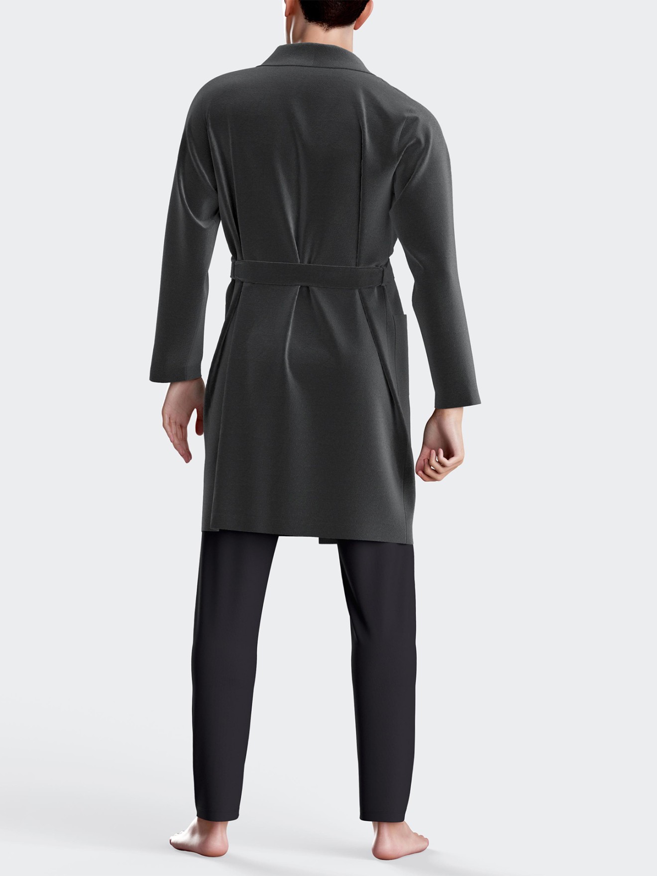 Roup�o com Cinto e Bolsos